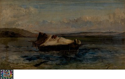 Kis hajó alkotó: Eugene Isabey