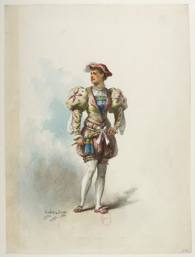 Btv1b84558104 57 - Saint-Saëns - VIII. Henrik - Maquettes de costumes - Lacoste - 57. Costume alkotó: Eugene Lacoste