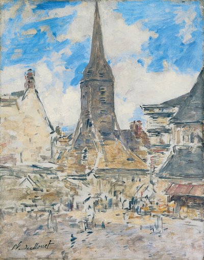 Kotava: "Biot ke Sainte-Catherine uja koe Honfleur (trutca ke Boudin)" - franciául
Francia: Le Clocher de Sainte-Catherine, Honfleur alkotó: Eugene Louis Boudin