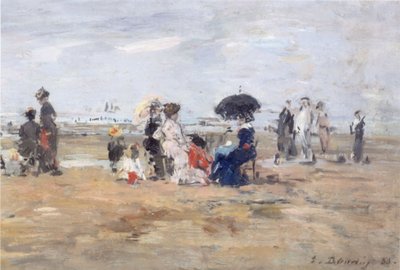 Trouville, Strandjelenet alkotó: Eugene Louis Boudin