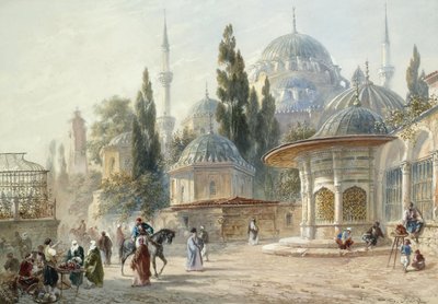 A Sehzade mecset Konstantinápolyban alkotó: Eugène Napoleon Flandin