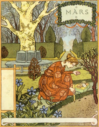 Mars, 1896. alkotó: Eugene Grasset