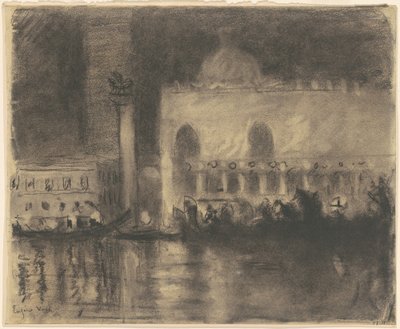 Velence emléke: a Palazzo Ducale és a Piazzetta alkotó: Eugène Vail