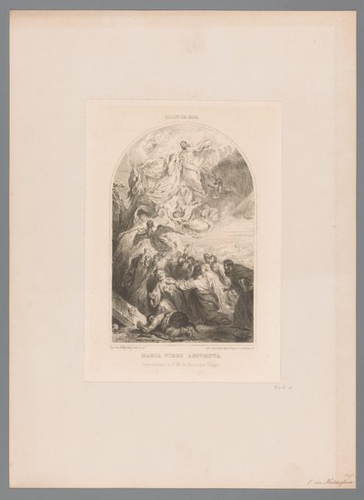 Hemelvaart van Maria Maria virgo assumpta (cím a tárgyon) alkotó: Eugène Van Maldeghem