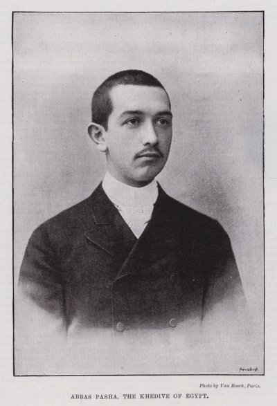 Abbász pasa, egyiptomi Khedive (f/w fotó) alkotó: European Photographer