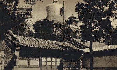 Kína, Peking, Az üvegpagoda (fekete-fehér fotó) alkotó: European Photographer