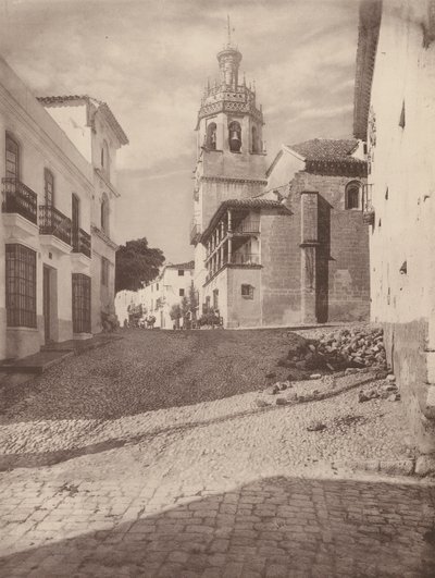 Eglise Santa Maria la Mayor, A Ronda (fekete-fehér fotó) alkotó: European Photographer