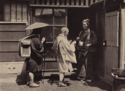 Kiotó, zarándokok (fekete-fehér fotó) alkotó: European Photographer