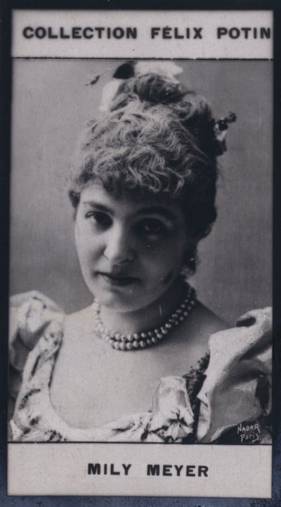 Madame Emilie Mily-Meyer (1860) (f/w fotó) alkotó: European Photographer