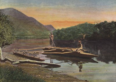 Pirogue of the Riviere De Monio alkotó: European Photographer