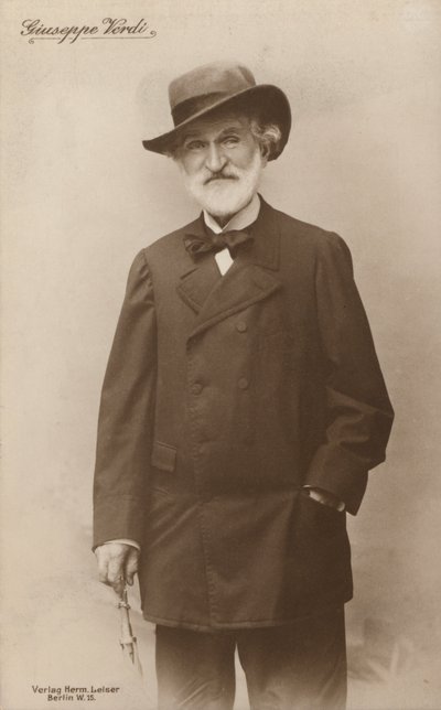 Giuseppe Verdi operaszerző portréja (fekete-fehér fotó) alkotó: European Photographer