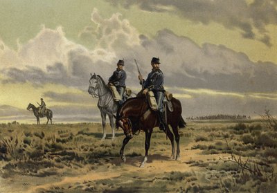 A lovasság előretörése (chromolitho) alkotó: European School