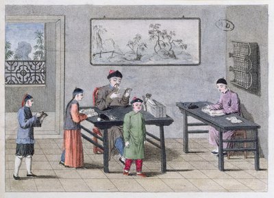 Egy kínai iskola, 1810 körül alkotó: European School