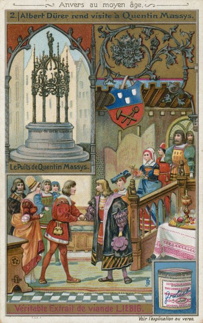 Albrecht Durer látogatást tesz Quentin Matsysnél, 1520 alkotó: European School