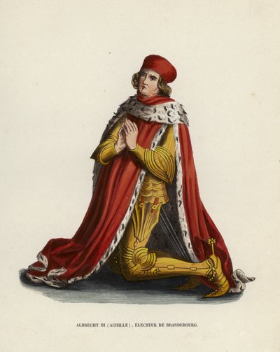 Albrecht III, Akhilleusz, brandenburgi választófejedelem (színes metszet) alkotó: European School
