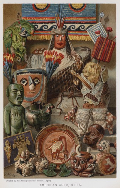 Amerikai régiségek (chromolitho) alkotó: European School