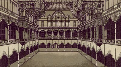 Anvers / Antwerpen: Bourse (litográfia) alkotó: European School
