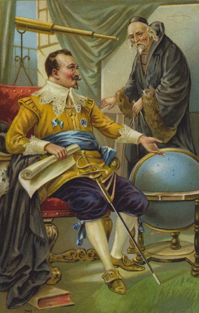 Csillagász (chromolitho) alkotó: European School
