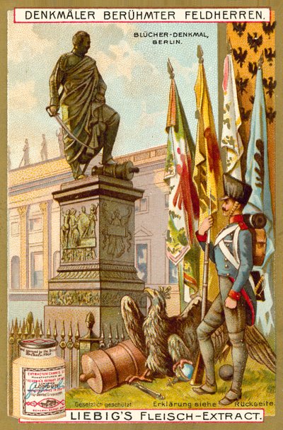 Blucher-emlékmű, Berlin (chromolitho) alkotó: European School