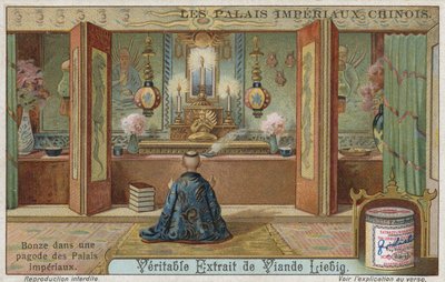 Buddhista szerzetes egy császári palota pagodájában, Kínában alkotó: European School