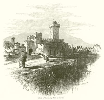 Sermione kastélya, Lago di Garda (metszet) alkotó: European School