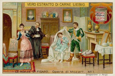 Cherubino, a gróf, Susannah és Basilio alkotó: European School