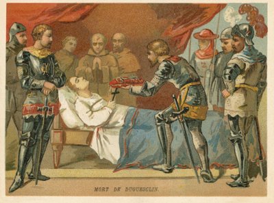 Bertrand du Guesclin francia katonai parancsnok halála 1380-ban alkotó: European School