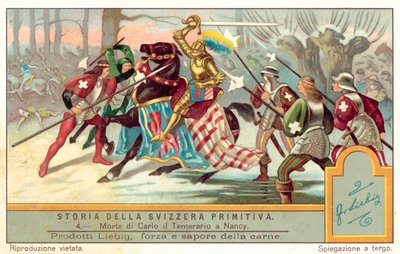 Merész Károly halála a nancy-i csatában, 1477 alkotó: European School