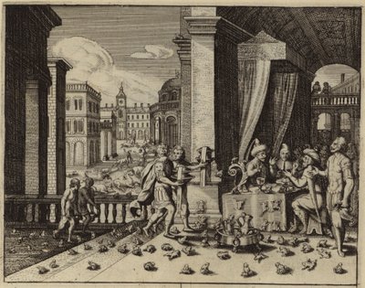 Egyiptomot békavész sújtja (metszet) alkotó: European School