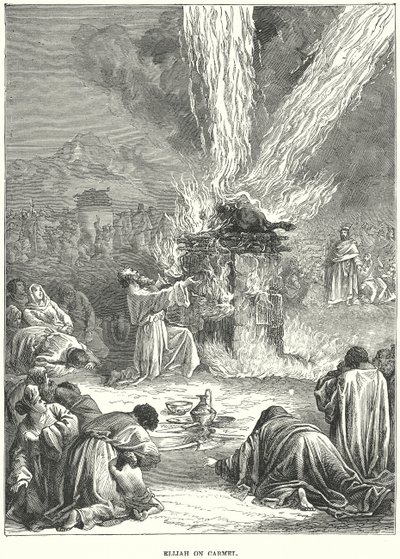 Illés a Kármelen (metszet) alkotó: European School