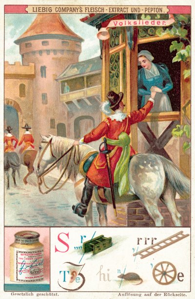 Népdal (chromolitho) alkotó: European School