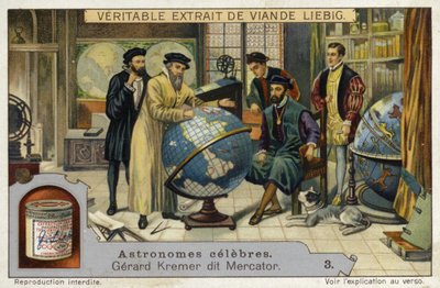 Gerardus Mercator flamand térképész és matematikus alkotó: European School