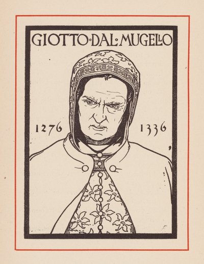Giotto, olasz középkori művész (litográfia) alkotó: European School