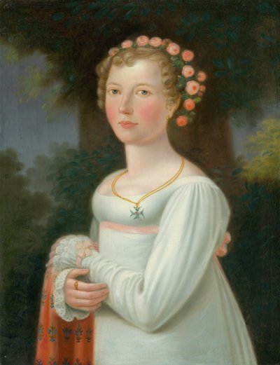 Fehér ruhás lány, 1800-20 alkotó: European School