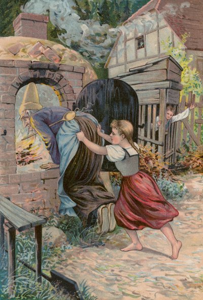 Grimms meséi: Hansel és Grethel (chromolitho) alkotó: European School