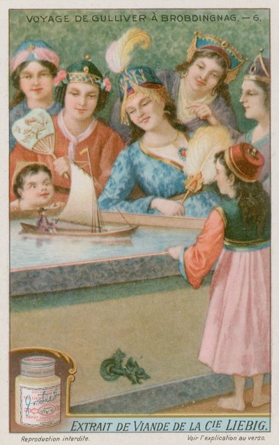 Gulliver egy játékhajóban alkotó: European School