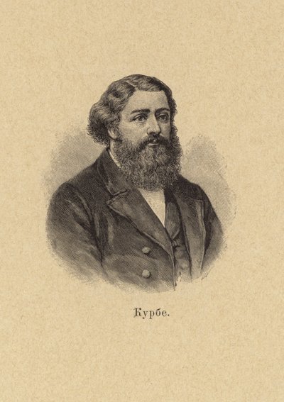 Gustave Courbet francia festő, a Párizsi Kommün tagja 1871-ben (litho) alkotó: European School