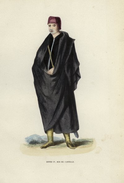 Henri IV, Roi De Castille (színes metszet) alkotó: European School
