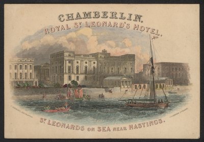 Hotel Trade Card (színes gravírozás) alkotó: European School
