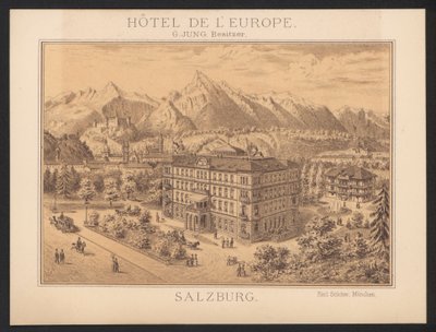 Hotel Trade Card (színes gravírozás) alkotó: European School