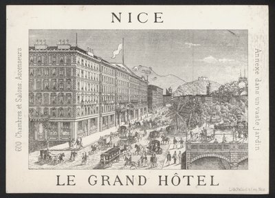 Hotel Trade Card (metszet) alkotó: European School