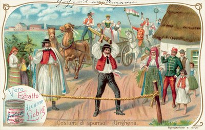magyar esküvő (chromolitho) alkotó: European School
