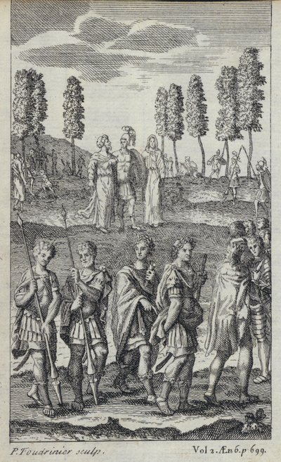 Illusztráció John Dryden Vergilius Aeneisének fordításához (metszet) alkotó: European School