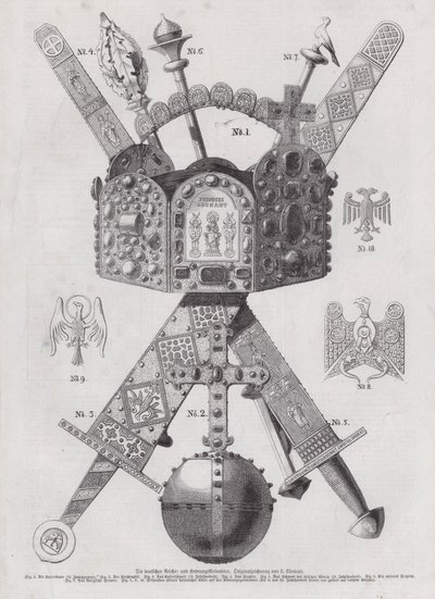 Németország császári koronaékszerei (metszet) alkotó: European School