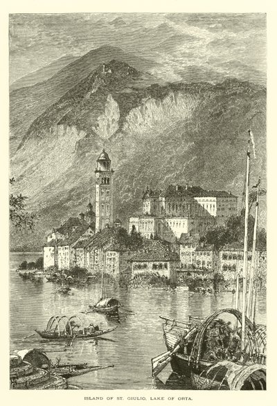 St Giulio szigete, Orta-tó (metszet) alkotó: European School