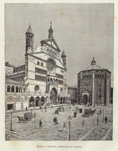 Olaszország - cremonai székesegyház és keresztelőkápolna alkotó: European School