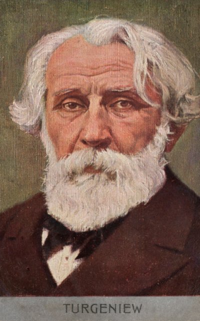 Ivan Turgenyev, orosz regényíró (színes litográfia) alkotó: European School