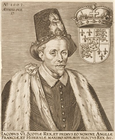 VI. James skót és I. Jakab angol, pub. 1603. alkotó: European School