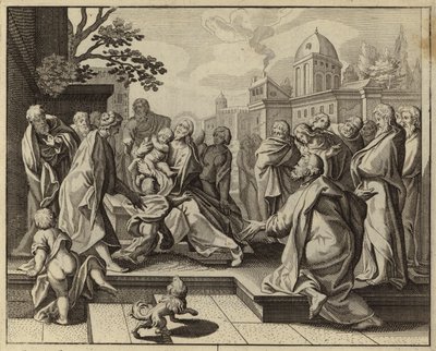 Jézus Krisztus megáldja a kisgyermekeket (metszet) alkotó: European School