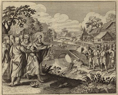 Jézus Krisztus tíz leprát gyógyít (metszet) alkotó: European School